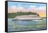 Streamlined Ferry, Seattle, Washington-null-Framed Stretched Canvas