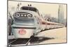 Streamlined New York Central Train-null-Mounted Art Print