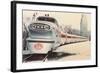 Streamlined New York Central Train-null-Framed Art Print