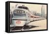 Streamlined New York Central Train-null-Framed Stretched Canvas