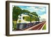 Streamlined Southerner Train-null-Framed Art Print