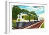 Streamlined Southerner Train-null-Framed Art Print
