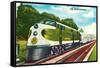 Streamlined Southerner Train-null-Framed Stretched Canvas