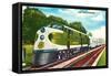 Streamlined Southerner Train-null-Framed Stretched Canvas