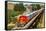 Streamlined Train on Trestle-null-Framed Stretched Canvas