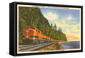 Streamlined Train, Seattle, Washington-null-Framed Stretched Canvas