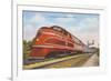 Streamlined Train-null-Framed Art Print