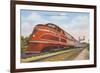 Streamlined Train-null-Framed Art Print