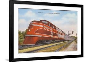 Streamlined Train-null-Framed Art Print