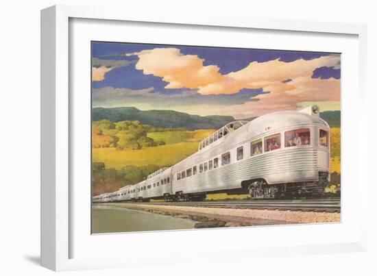 Streamlined Train-null-Framed Art Print