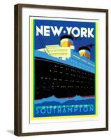 Streamliner NY-Brian James-Framed Art Print