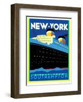 Streamliner NY-Brian James-Framed Art Print