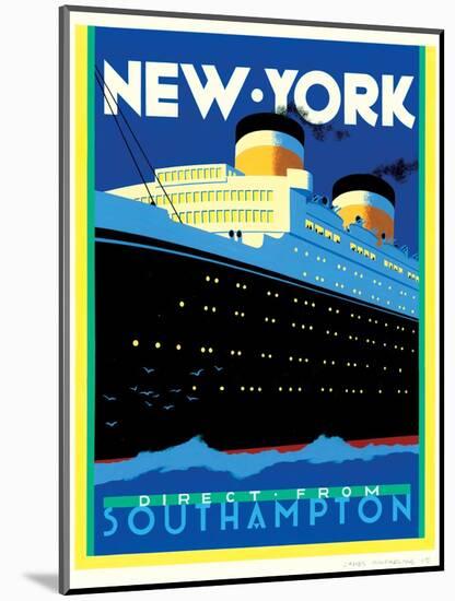 Streamliner NY-Brian James-Mounted Art Print