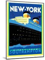 Streamliner NY-Brian James-Mounted Art Print