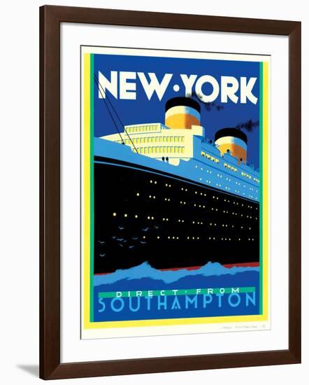 Streamliner NY-Brian James-Framed Art Print