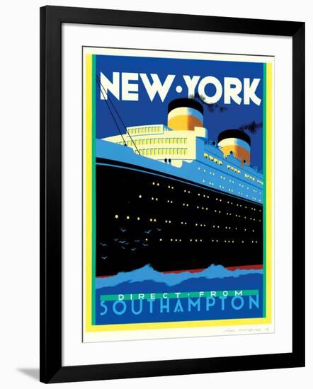 Streamliner NY-Brian James-Framed Art Print