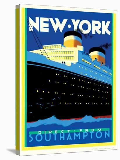 Streamliner NY-Brian James-Stretched Canvas