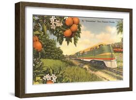 Streamliner Trail, Orange Orchard, Florida-null-Framed Art Print