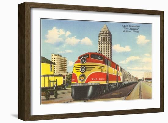 Streamliner Train, Miami, Florida-null-Framed Art Print