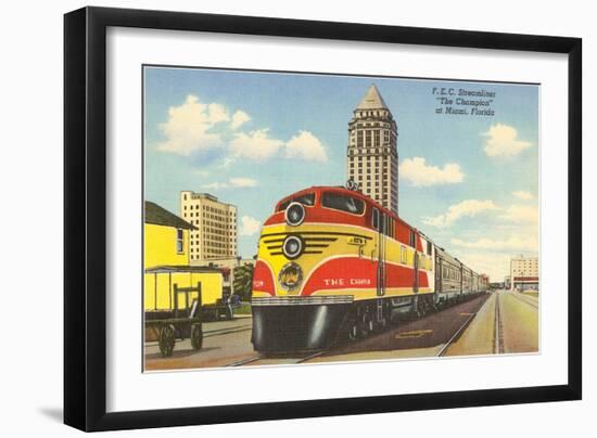 Streamliner Train, Miami, Florida-null-Framed Art Print