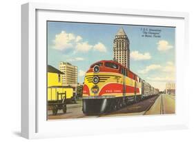 Streamliner Train, Miami, Florida-null-Framed Art Print