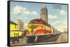 Streamliner Train, Miami, Florida-null-Framed Stretched Canvas