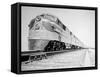 Streamliner Traveling along the Illinois Central Line-null-Framed Stretched Canvas