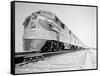 Streamliner Traveling along the Illinois Central Line-null-Framed Stretched Canvas