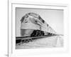 Streamliner Traveling along the Illinois Central Line-null-Framed Photographic Print