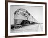 Streamliner Traveling along the Illinois Central Line-null-Framed Photographic Print