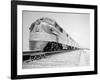 Streamliner Traveling along the Illinois Central Line-null-Framed Photographic Print