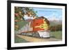 Streamlining through California, Oranges-null-Framed Art Print