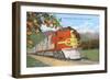 Streamlining through California, Oranges-null-Framed Art Print