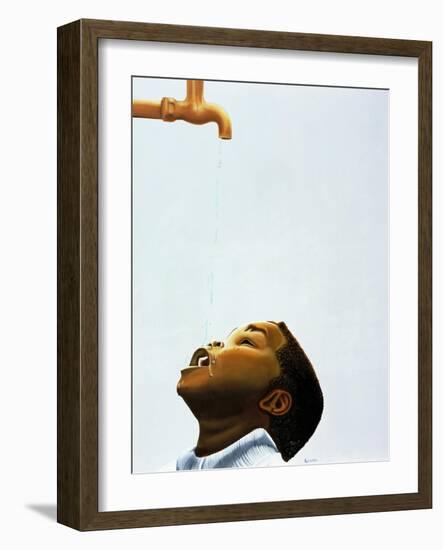 Streams in the Desert-Kaaria Mucherera-Framed Giclee Print