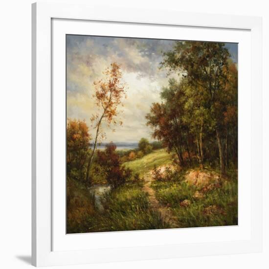 Streamside Trail-Rhes-Framed Art Print