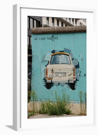 Strecht of the Berlin Wall in Potsdamer Square. Berlin. Germany-null-Framed Giclee Print