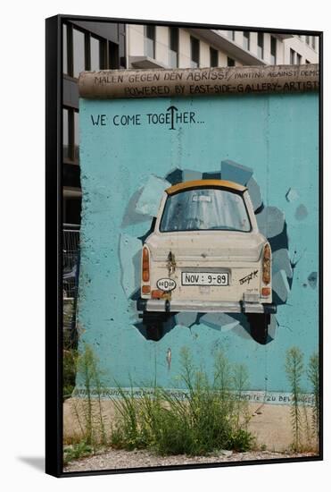 Strecht of the Berlin Wall in Potsdamer Square. Berlin. Germany-null-Framed Stretched Canvas