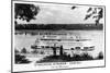 Streckfus Steamer Admiral on the Mississippi-Lantern Press-Mounted Art Print