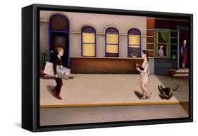 Street 2-Caroline Jennings-Framed Stretched Canvas