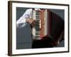 Street Accordionist, Prague, Czech Republic-David Barnes-Framed Photographic Print