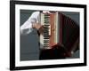 Street Accordionist, Prague, Czech Republic-David Barnes-Framed Photographic Print