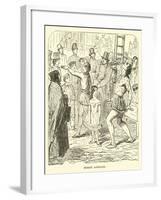 Street Acrobats-null-Framed Giclee Print