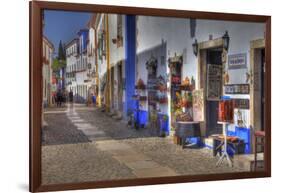 Street Along Obidos, Leiria, Portugal-Julie Eggers-Framed Photographic Print