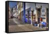 Street Along Obidos, Leiria, Portugal-Julie Eggers-Framed Stretched Canvas