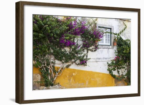 Street Along Obidos, Leiria, Portugal-Julie Eggers-Framed Photographic Print