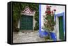 Street Along Obidos, Leiria, Portugal-Julie Eggers-Framed Stretched Canvas