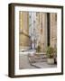 Street and alleyways in the walled city of Monopoli.-Julie Eggers-Framed Photographic Print