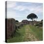 Street and Buildings in the Roman Town of Ostia, 2nd Century-CM Dixon-Stretched Canvas