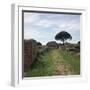 Street and Buildings in the Roman Town of Ostia, 2nd Century-CM Dixon-Framed Photographic Print