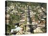 Street and Houses, Puerto Montt, Chile, South America-Nick Wood-Stretched Canvas